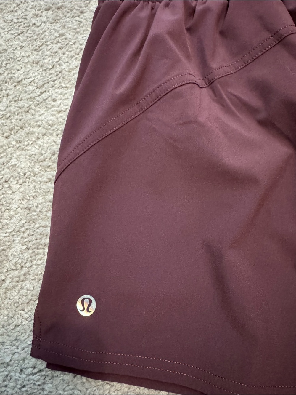 Lululemon Pace Rival High Rise Shorts 3”-Goodnight Plum-Size 4 - Picture 6 of 8